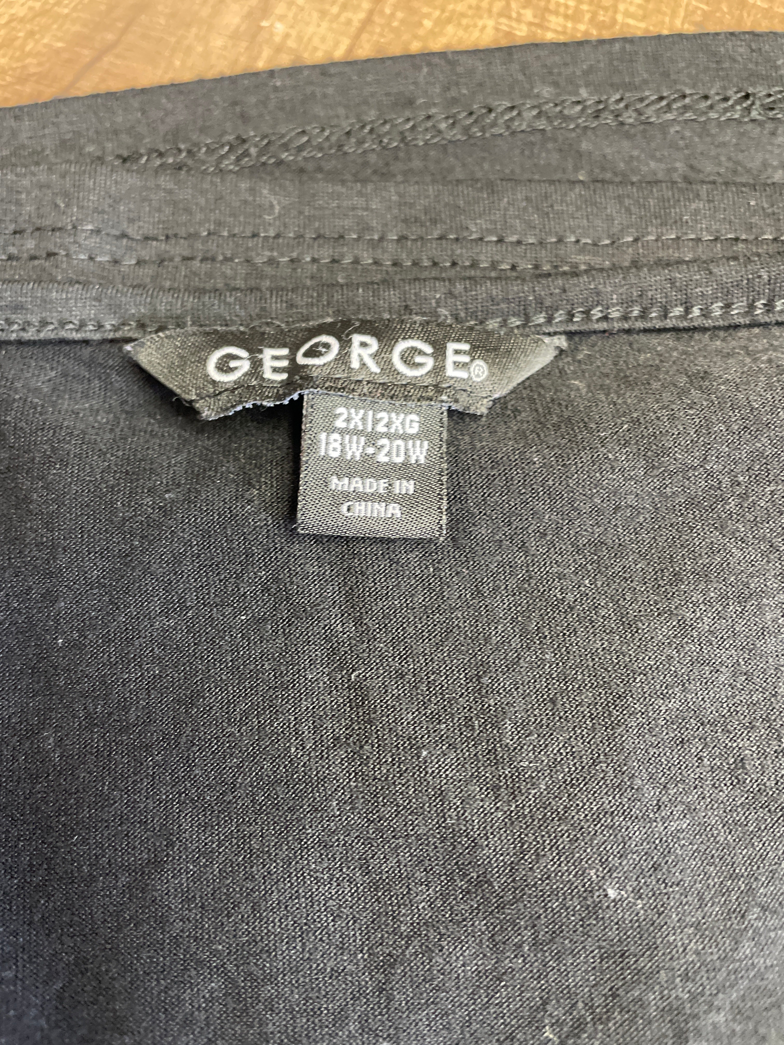 George Black Sequined Tank (2X)