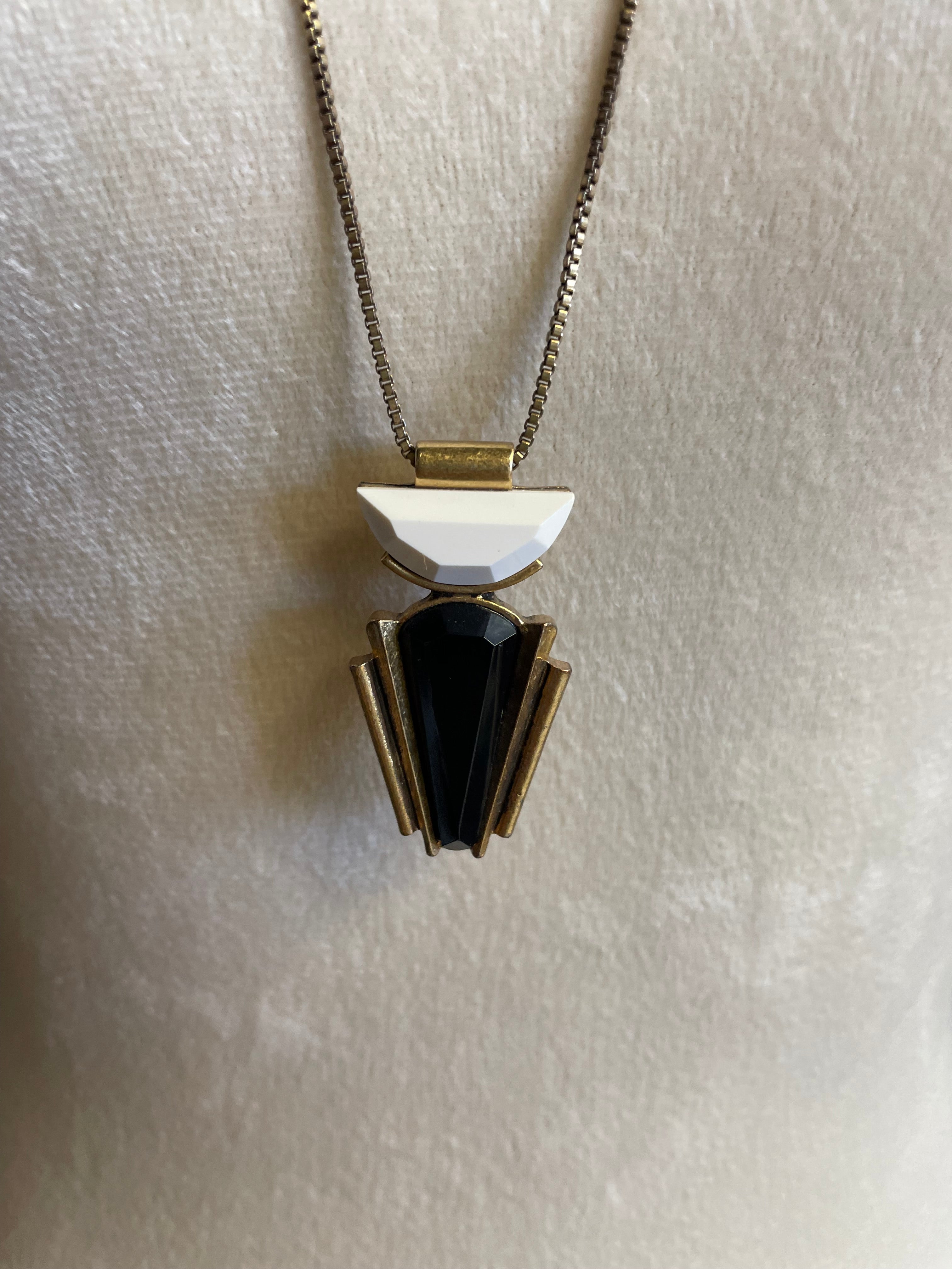 J.Crew Art Deco Geometric Necklace - BinxBerry Consignment