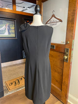 Jessica Howard Missy Solid Sheath Dress with Studded Shoulder Bow (14)