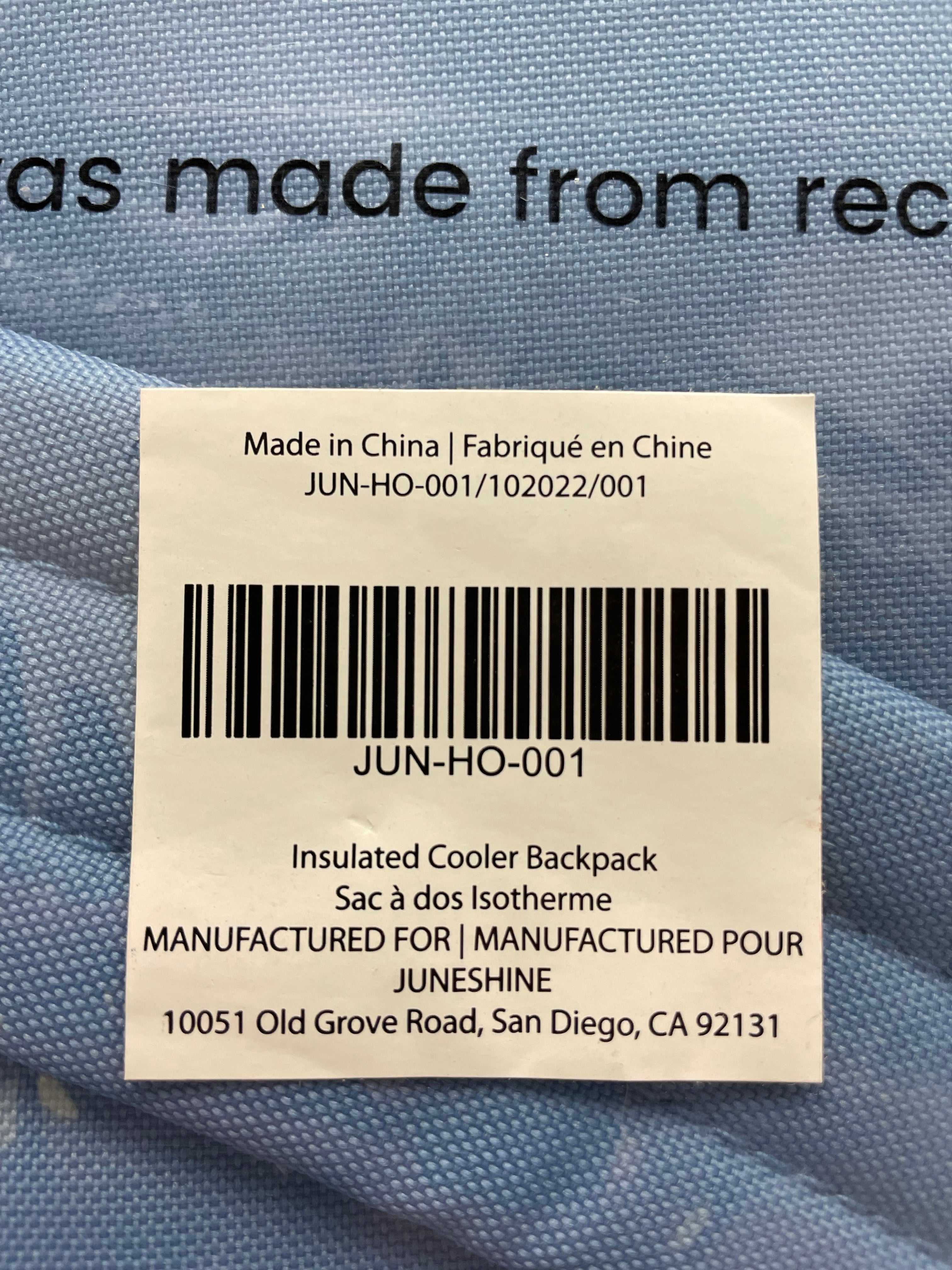 June Shine Insulated Cooler Backpack