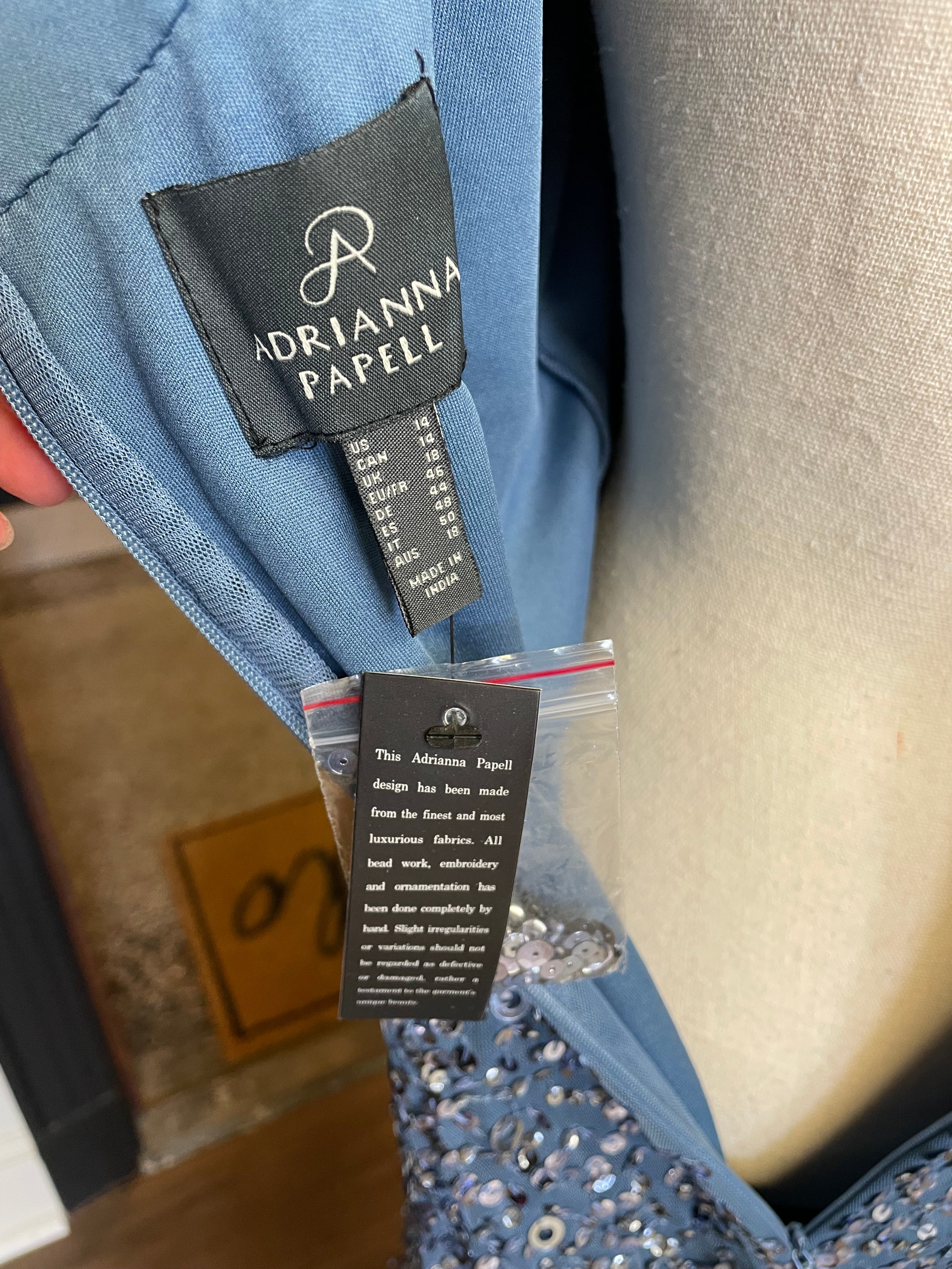 Adrianna Papell NWT Scoop Back Long Dress (14)