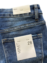 Vervet Los Angeles Bella Women's High Rise Flare Jean Shorts (28)