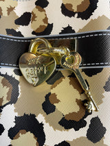 Betsey Johnson Fee Fi Faux Cheetah Print Tote