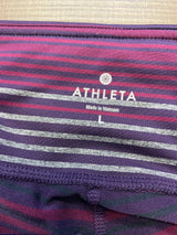 Athleta Striped Leggings (L)