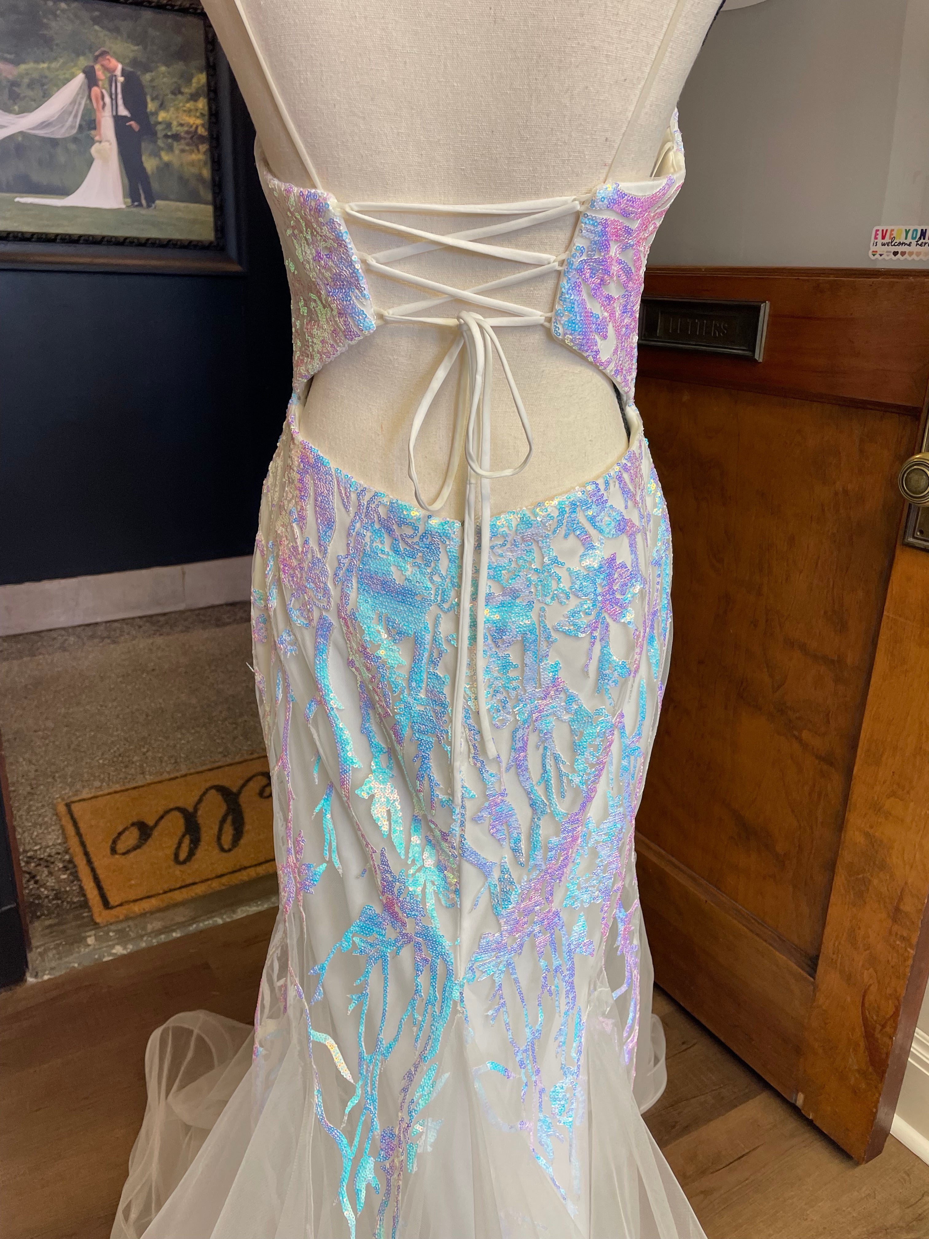 Alyce Paris Iridescent Sequined Prom Gown (10)