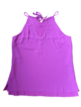 WHBM NWT Halter Tank with Sheer V-Neck Panel (S)
