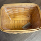 Longaberger 2001 Classic Small Recipe Basket with Lid and Protector