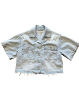 Blank NYC Women's Short Sleeved Cropped Jean Jacket (S)