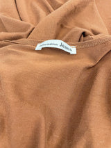 Reformation Jeans Kaila Wrap Knit Dress Brown (M) - BinxBerry Consignment