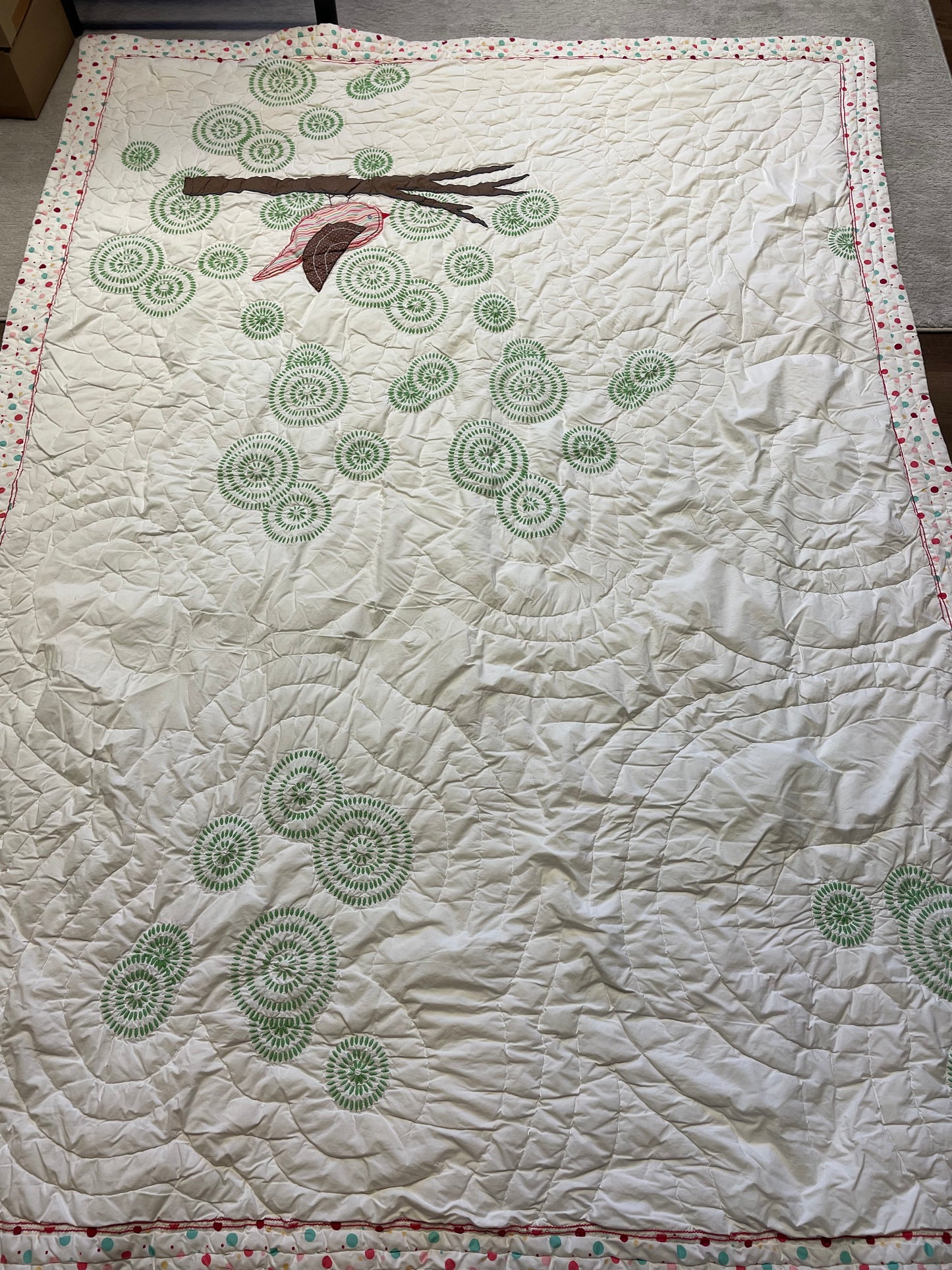 Twin Size Reversible Quilt Comforter & Euro Sham