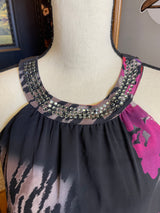Venus Crystal Studded Halter Dress (XL)