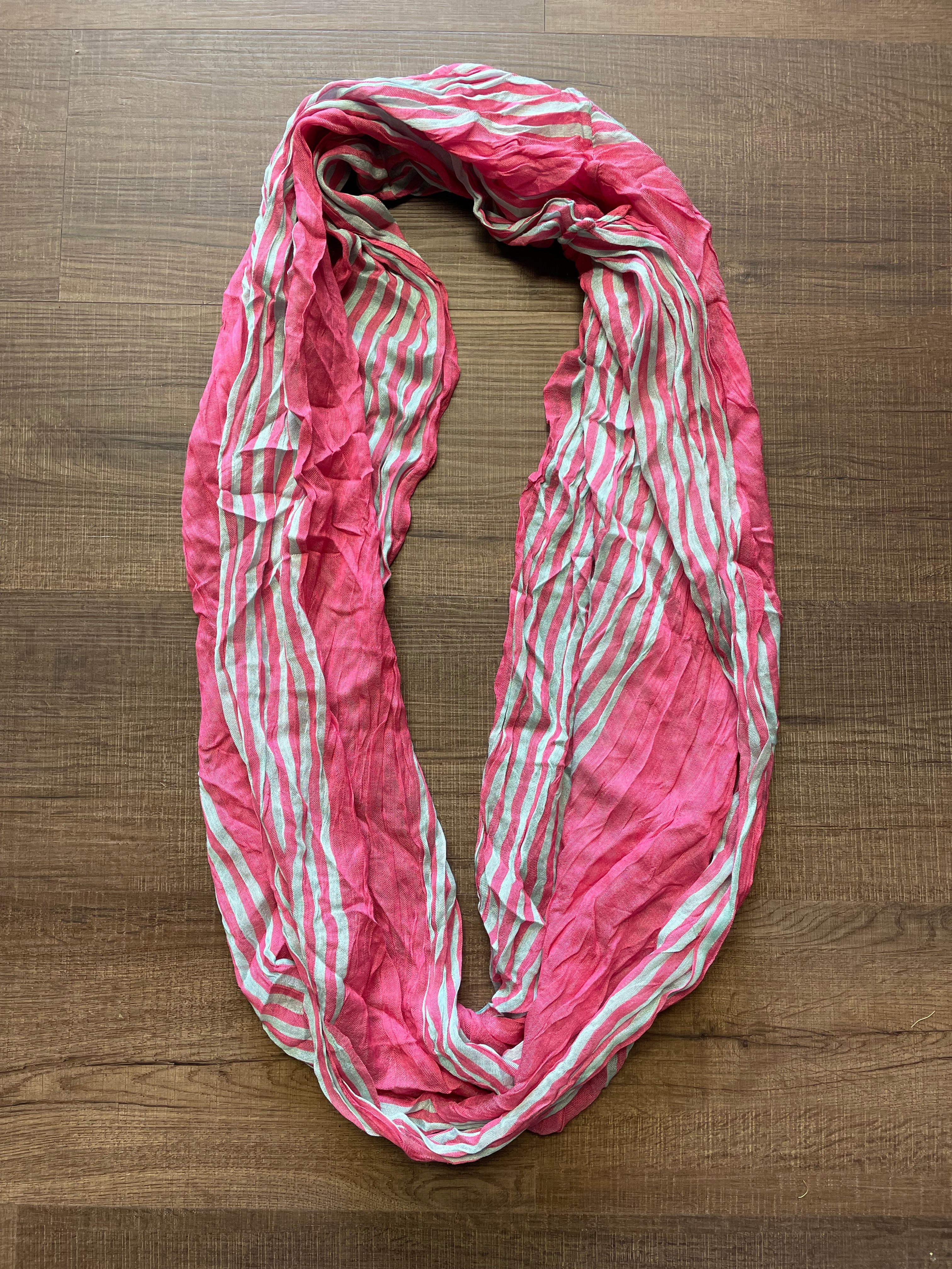 Pink and Silver Infinity Scarf (OS) - BinxBerry Consignment