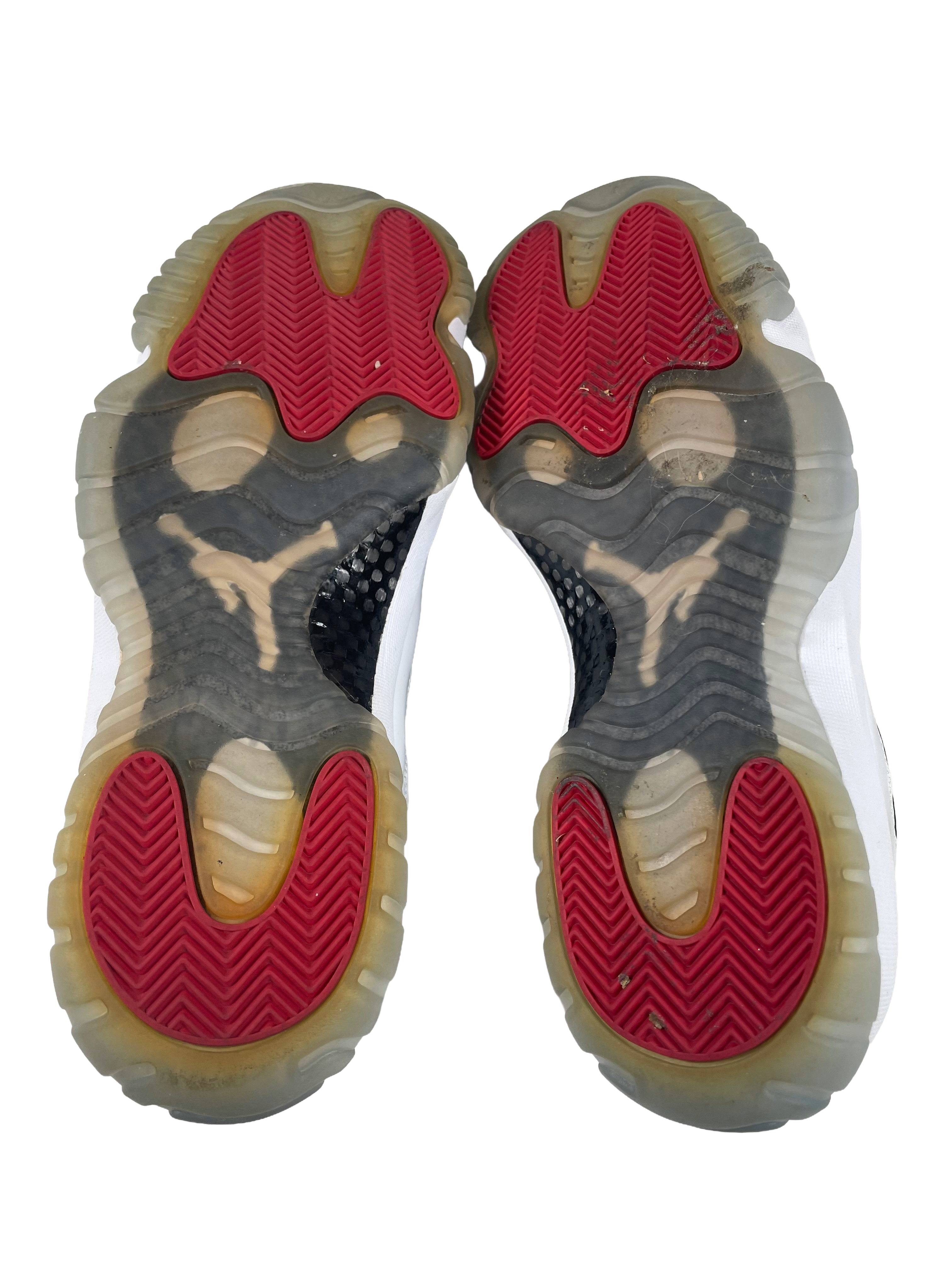 Air Jordan 11 Retro Low White/Black-True Red Men's Sneaker (11.5) - BinxBerry Consignment