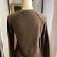 Cato Brown V-Neck Sweater (S)