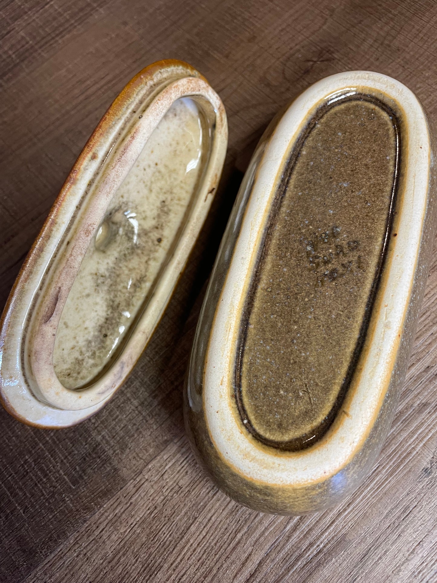 Painted Ceramic Covered Dish
