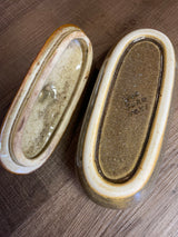 Painted Ceramic Covered Dish