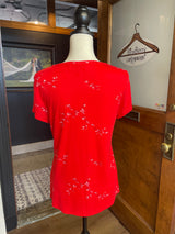 Philosophy Red Floral Tee (M)