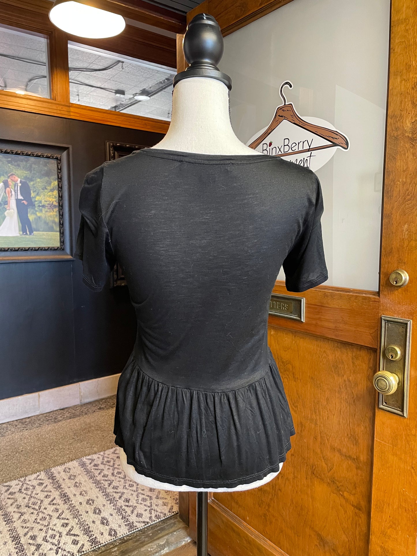 French Connection Ruffle Hem Shirt (S)