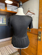 French Connection Ruffle Hem Shirt (S)