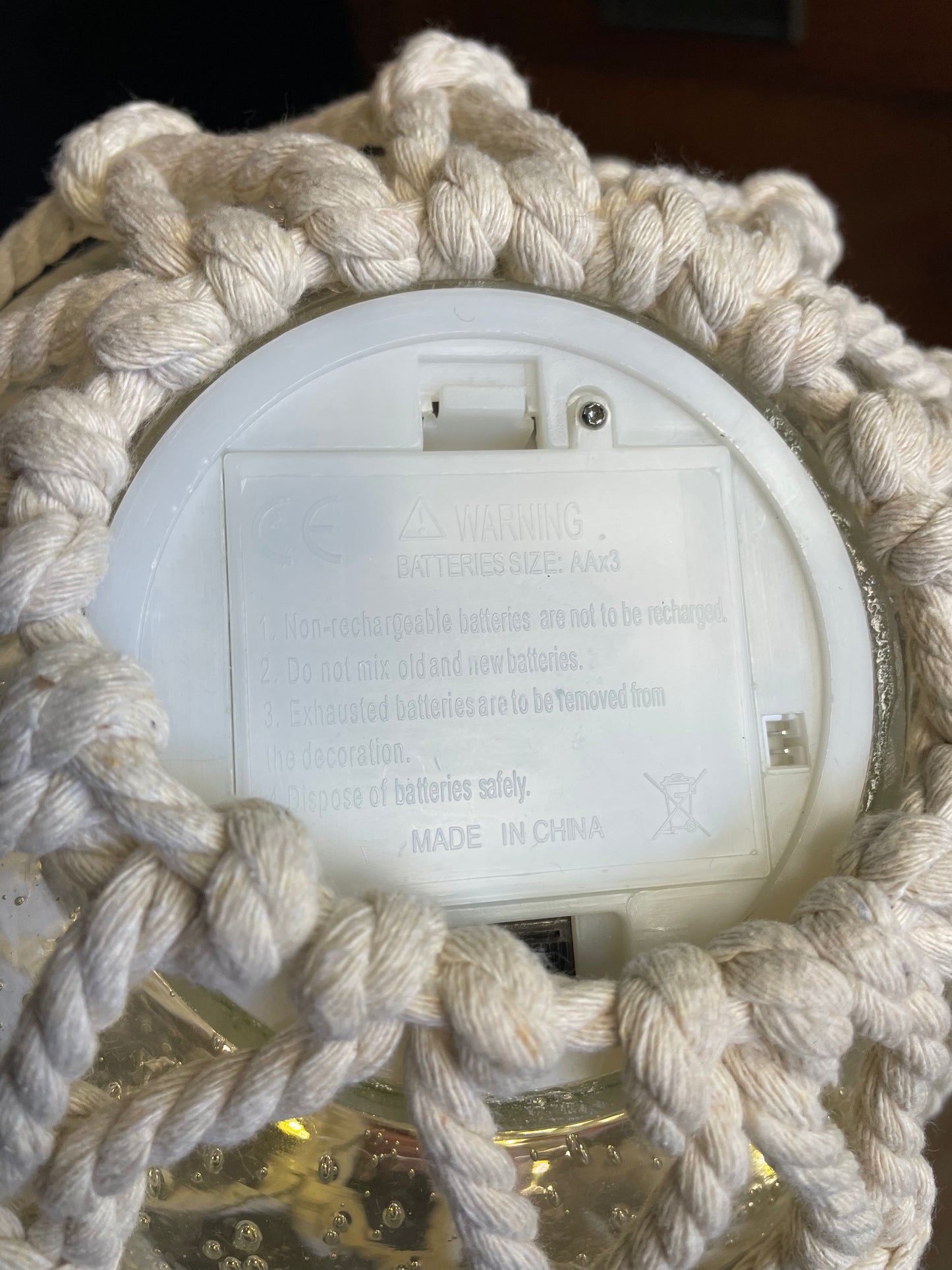 Bubble Glass Nautical Battery Operated Light