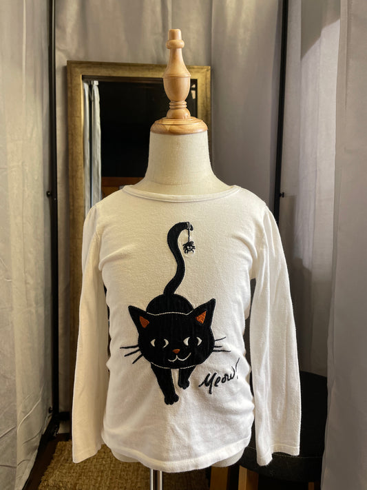 Crazy 8 Halloween Cat Shirt (5T)