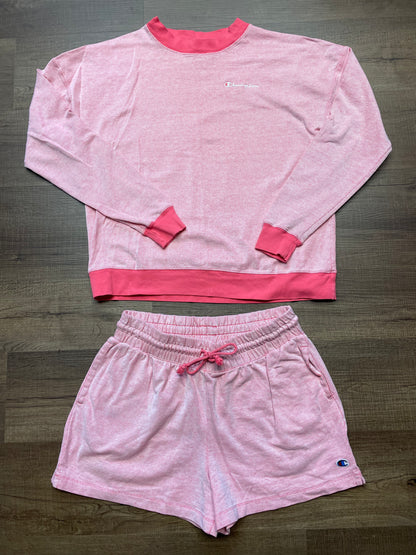 Champion Pink Pinstripe Set (L)