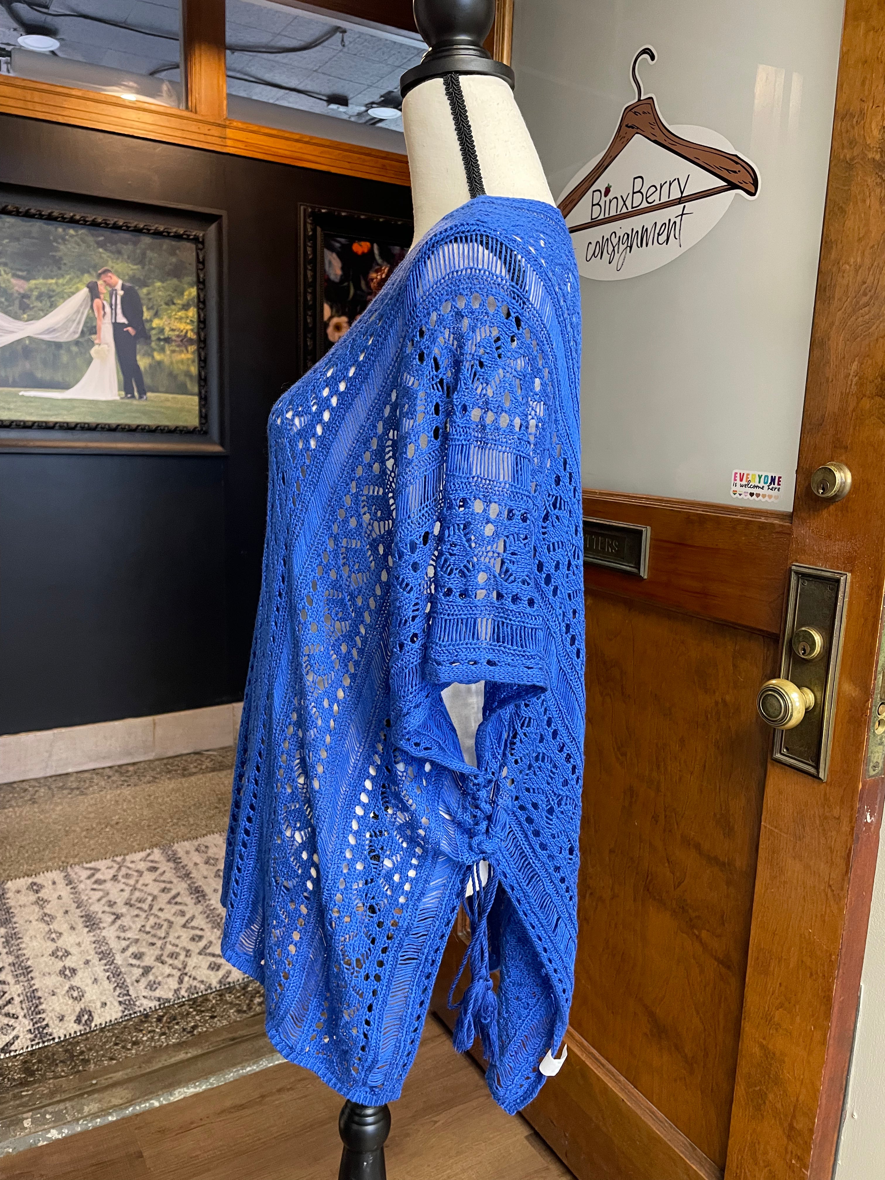Zyia Active Pacific Blue Knitted Coverup (S)