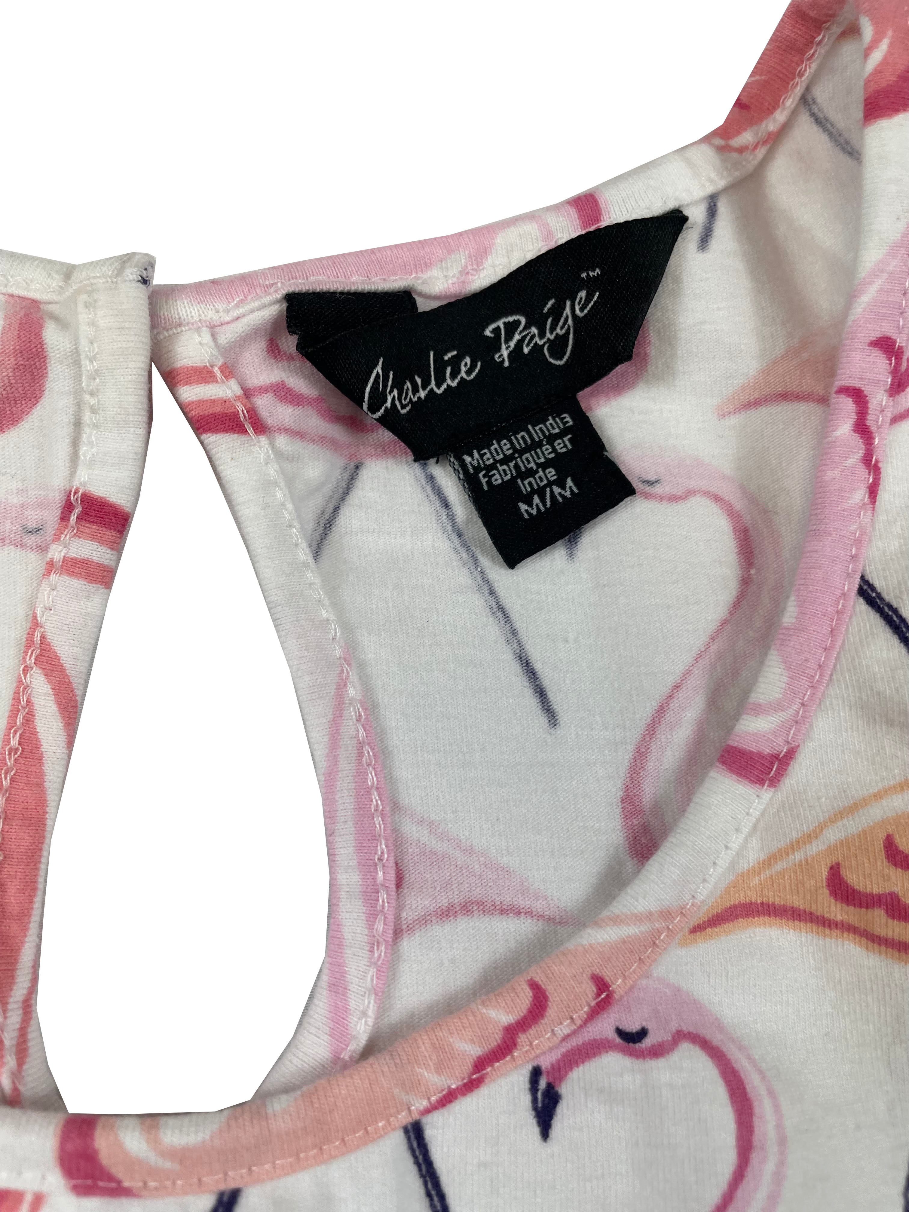 Charlie Paige Sleeveless Midi Flamingo Dress (M) - BinxBerry Consignment
