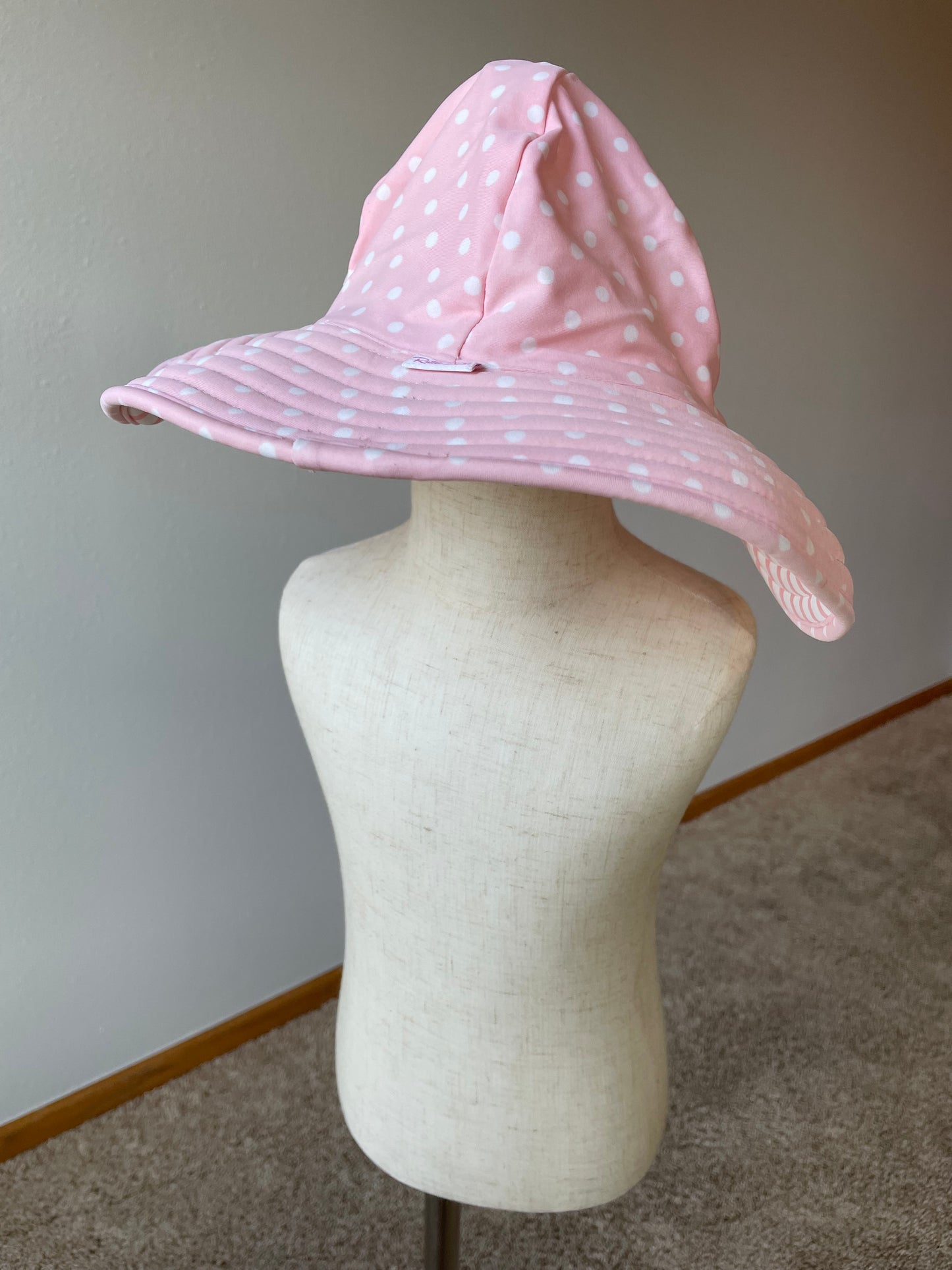 Ruffle Butts Polka Dot Swim Hat (12mo-2T)