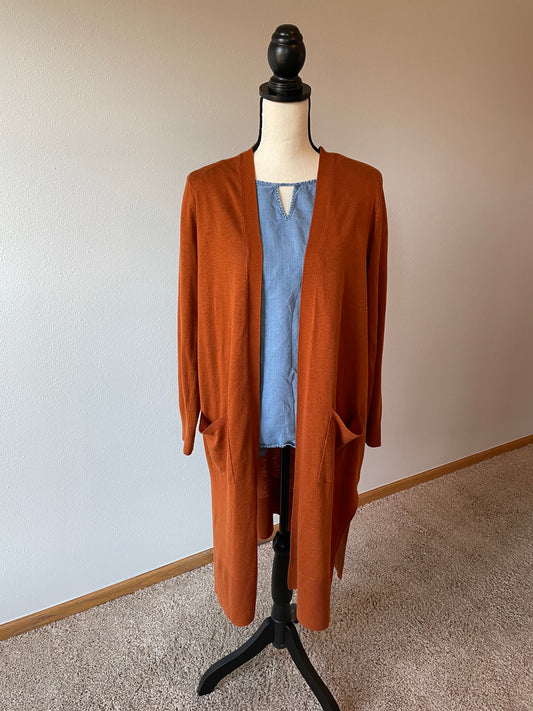 Rust Duster Cardigan (XL)