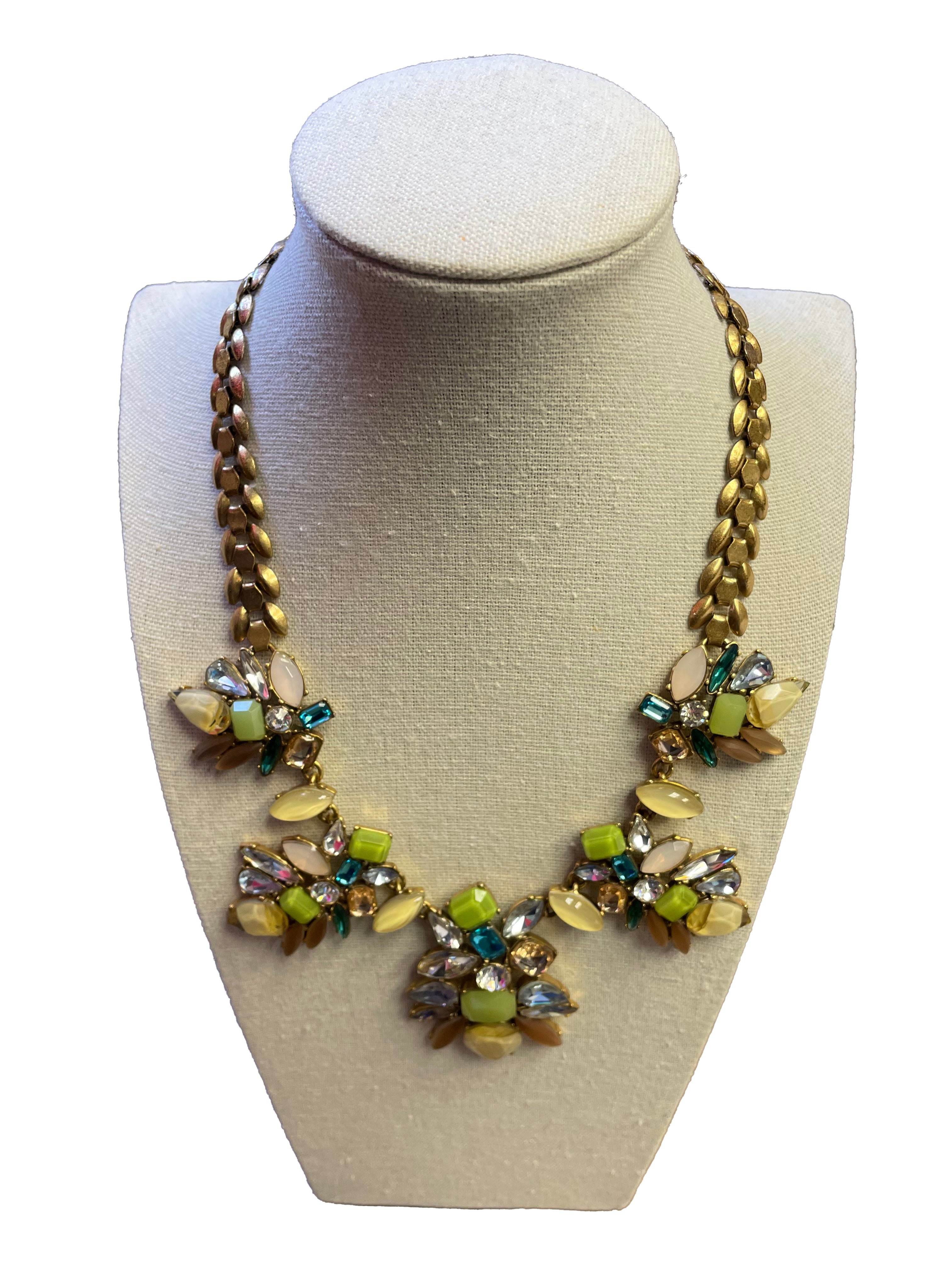 Stella & Dot Trellis Rhinestone Crystals Necklace - BinxBerry Consignment