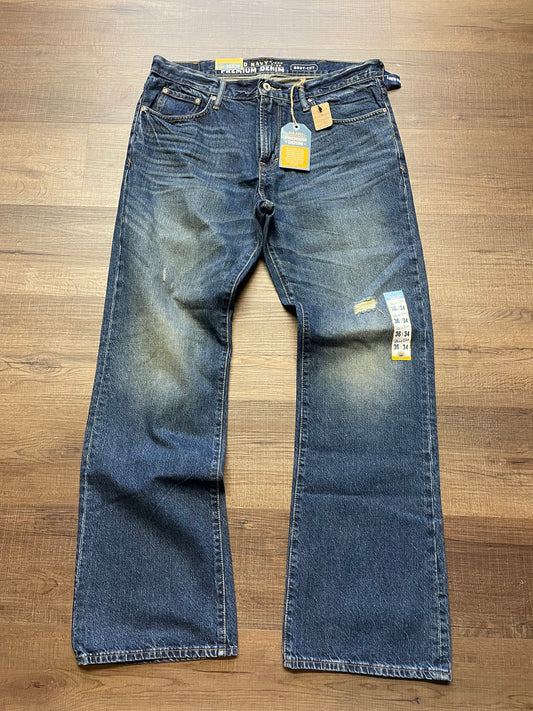 Old Navy Micro Blue Boot Cut (36x34)