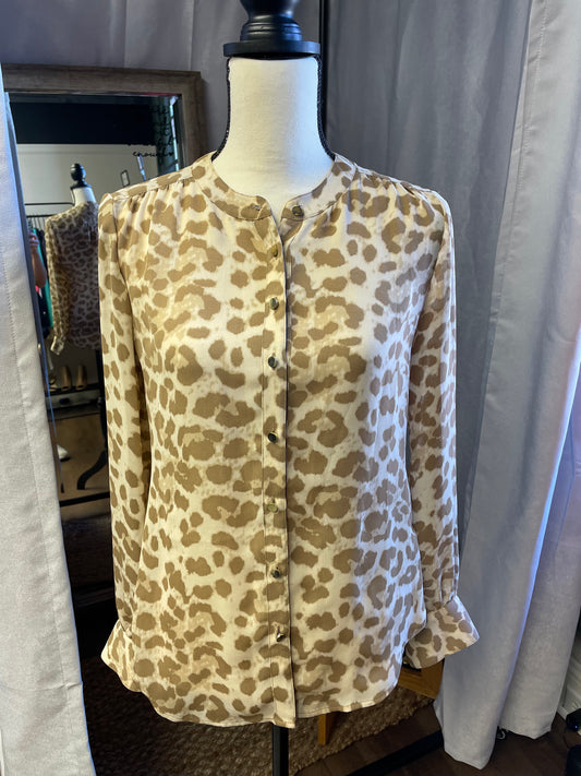 Banana Republic Cheetah Print Blouse (0)