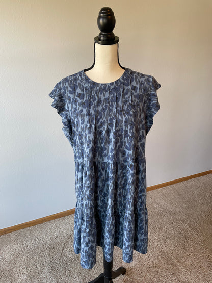 Knox Rose Blue Camo Summer Dress (XXL)