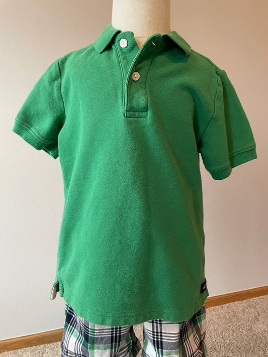 Janie & Jack Green Polo Shirt (4)
