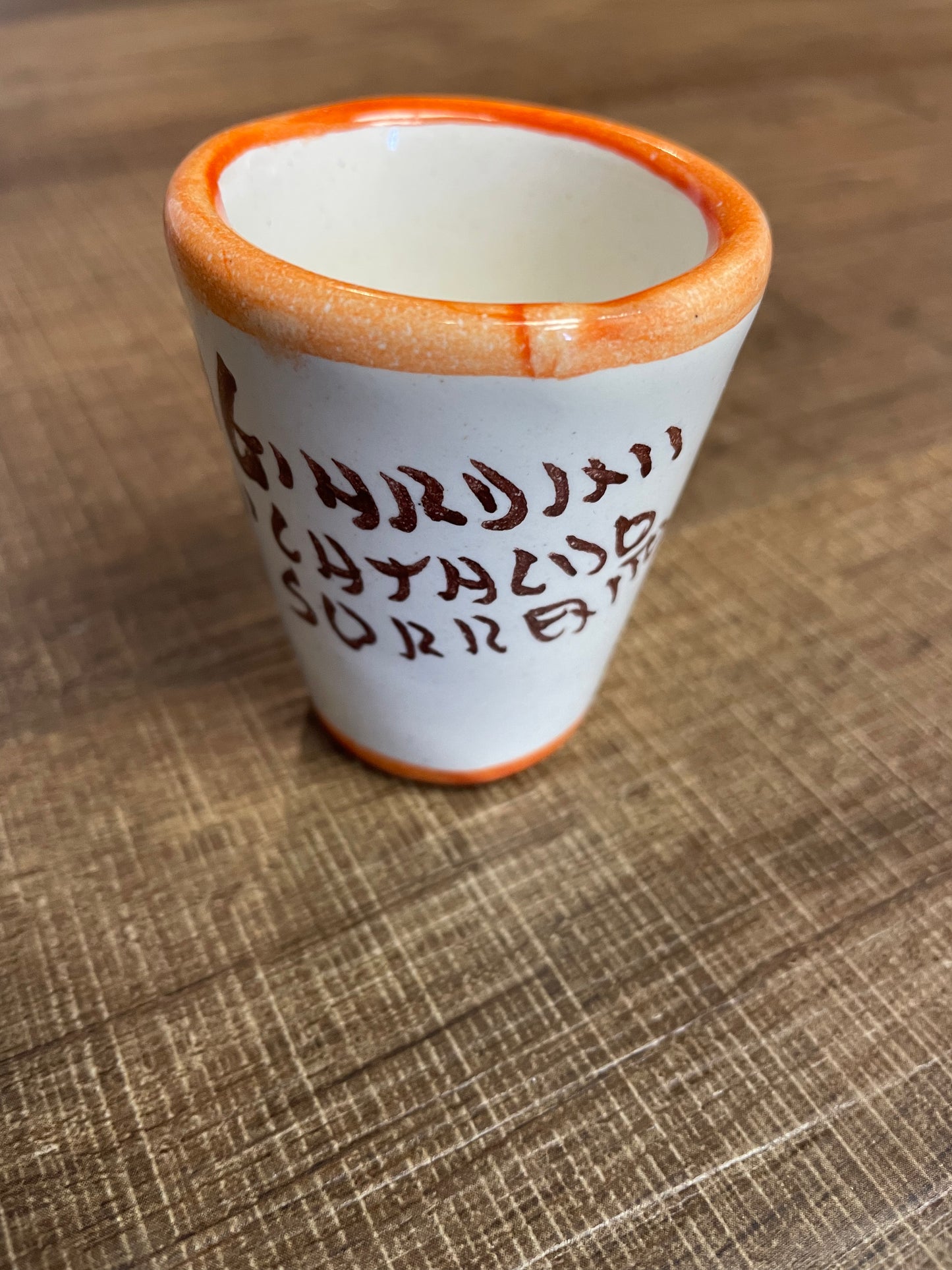 Mandarin Ceramic Shot Glass