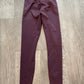 Yogalicious Lux Maroon Leggings (XS)