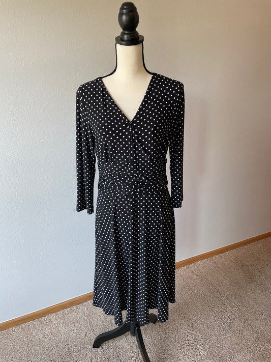 Evan-Picone Polka Dot Dress (12)