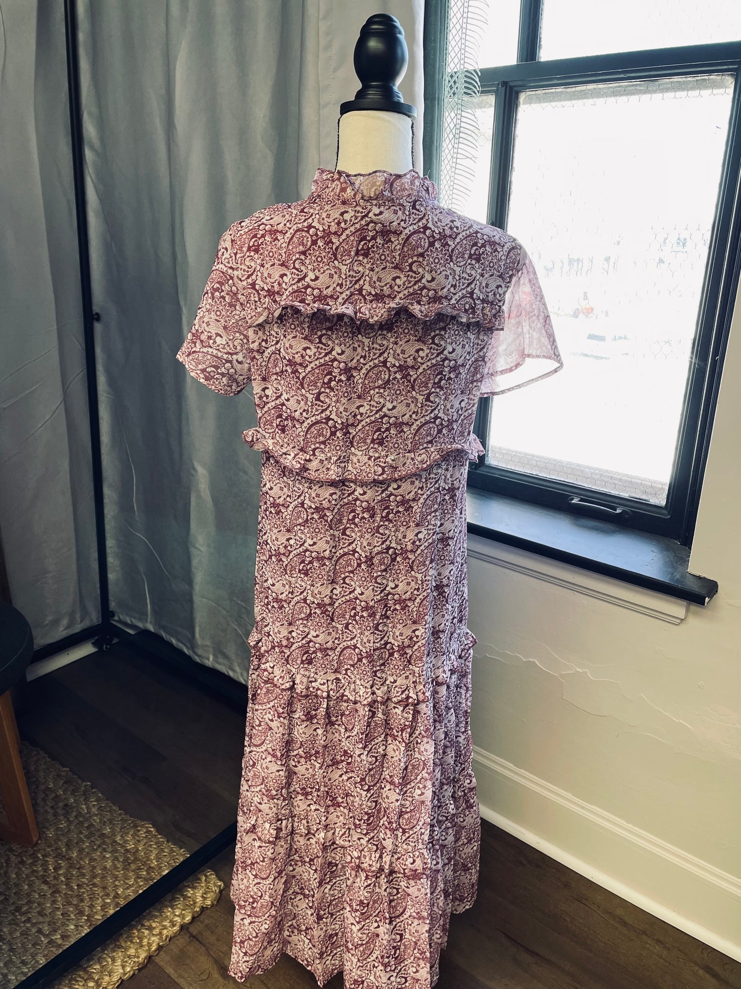 Layered Paisley Dress (M)