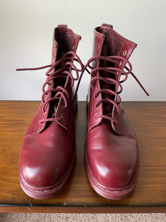 Vintage Dr. Martens 1460 Mono Cherry Red Boots (12M)