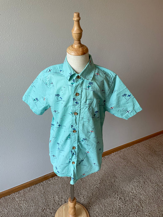 Children's Place Seafoam Surf Shirt (M)