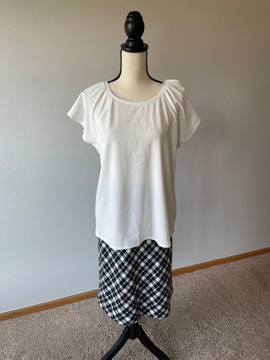 Nine West White Blouse (XL)