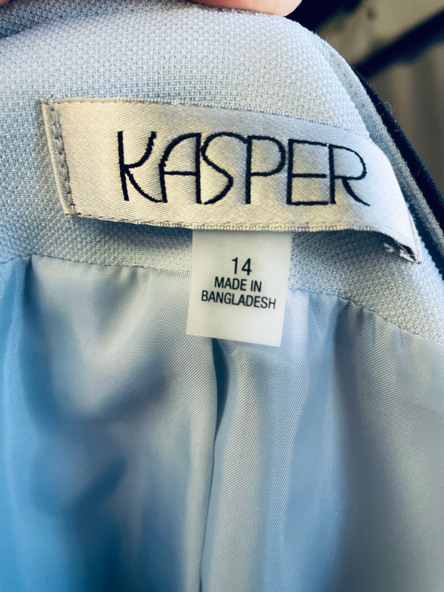 Kasper Powder Blue Blazer (14)