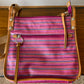 Fossil Pink Coated Canvas Crossbody