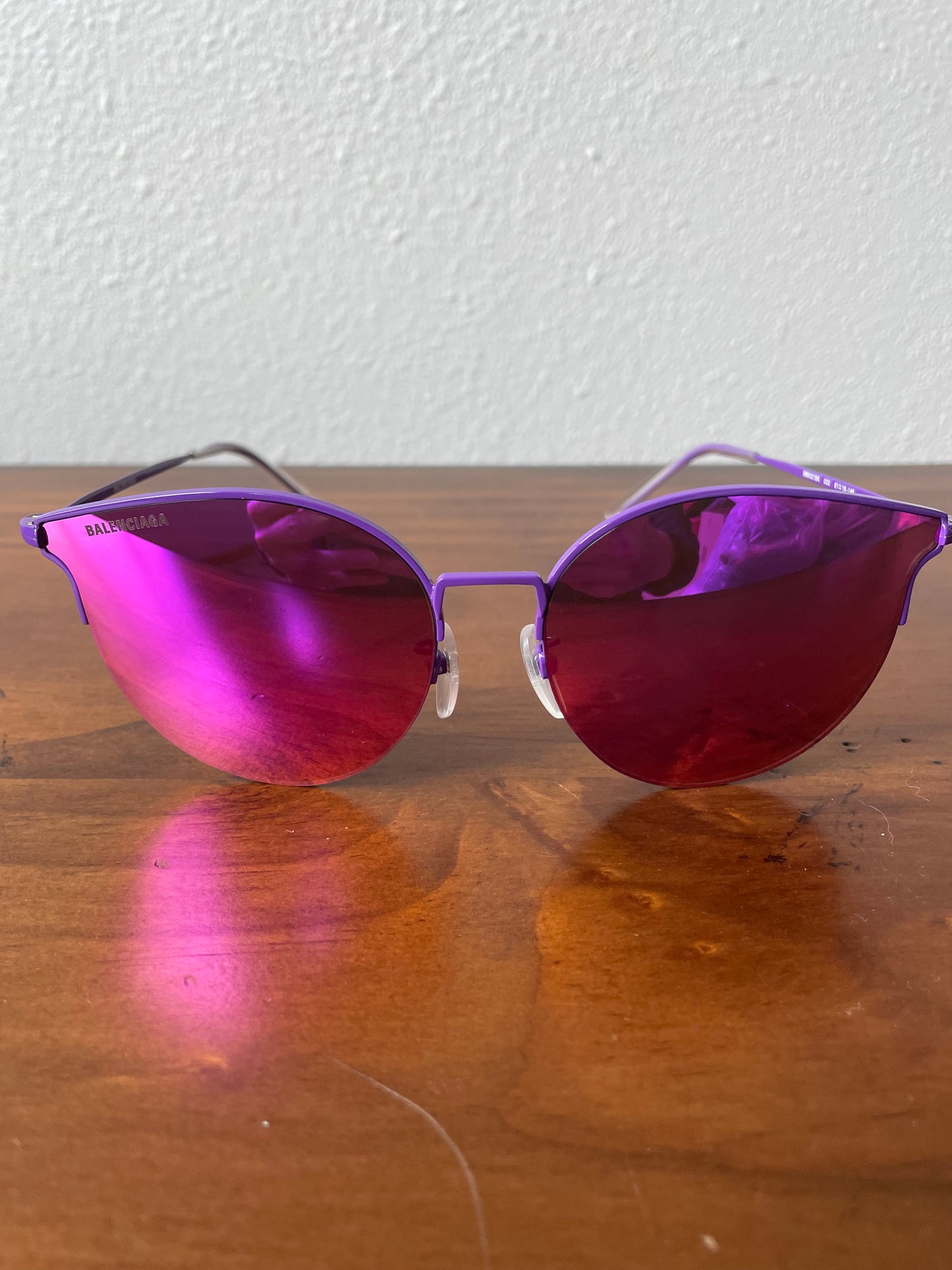 Balenciaga Violet Mirrored Sunglasses