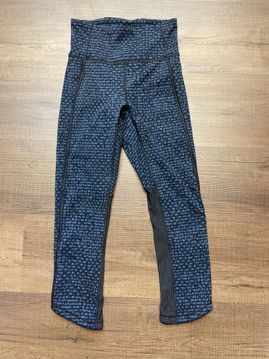 Lululemon Navy Print Crop Leggings (2)