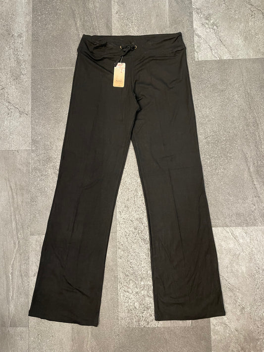 Town Cat Women's Drawstring Black Pants (XL)