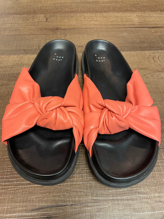 A New Day Faux Leather Sandals (9.5)