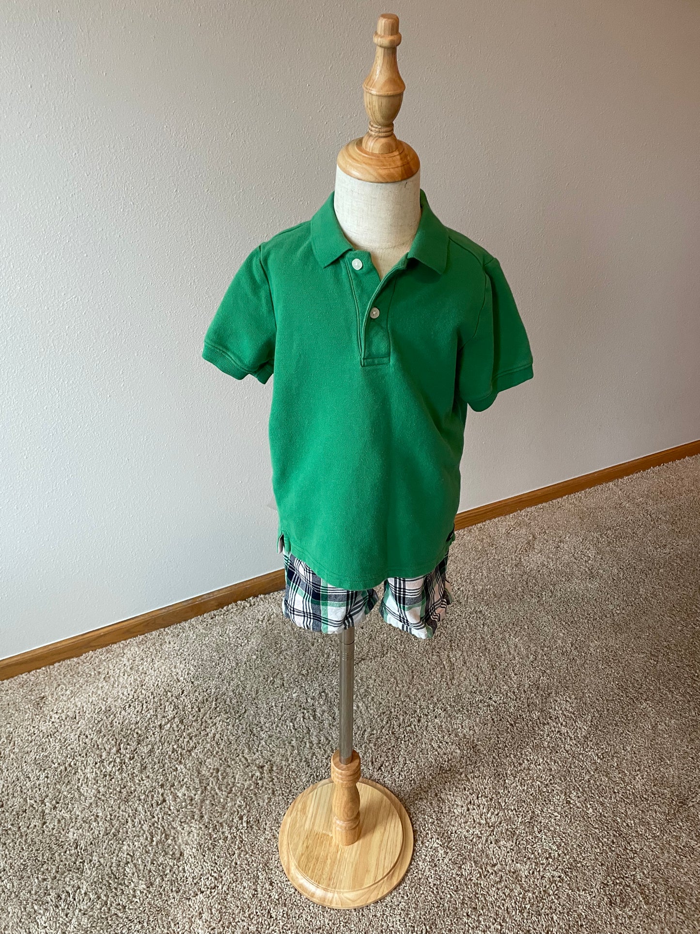 Janie & Jack Green Polo Shirt (4)