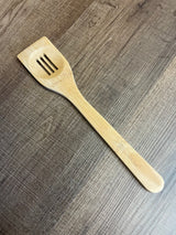 Pampered Chef Bamboo Slotted Spatula Spoon